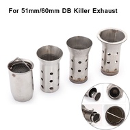 SALEFor 51mm 60mm Inlet Motorcycle Exhaust Muffler DB Killer Moveable DB Killer Silencer Noise Sound