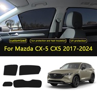 Car curtain sunshade For Mazda CX-5 CX5 2017-2024 Car Window SunShade Shield Front Windshield Rear S