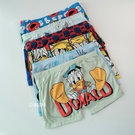 12pcs Donald Duck & Elmo Kids Boxer Brief Printed Character Boy’s Undergarments Boxer Budak Lelaki K