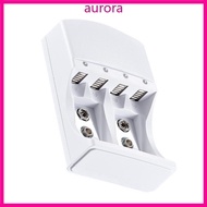 Auro LR06 LR03  Charger 4 Slot For 1 2V Rechargeable  Quick Charging Cover Protective Adapter Access