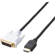 ELECOM宜麗客HDMI轉DVI轉換線1.5m/CAC-HTD15BK