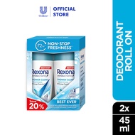 Rexona Women Roll On Deodorant Shower Clean 2x45ml Twin Pack