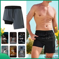 Forest Seluar Pendek Lelaki | Forest Stretchable Ice Silk 19/20" Sport Shorts Quick Dry Short Pants 