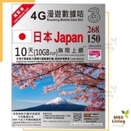10日 日本 10GB FUP (KDDI) 4G/3G 無限使用 上網卡/數據卡/Sim卡 - 啟用期限: 31/12/2023