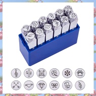 M26mm Metal Stamp Punch Tool Aluminium Leather Symbol Punching Stamps Tools Craft for Stamping 12 Pa