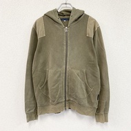 CHEVIGNON 全拉鍊連帽衫/衛衣，卡其色，L 碼，古著