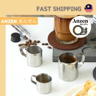 Milk Frothing Pitcher Cup Stainless Steel with Measurement Inner/Marker 30ml/90ml/150ml Coffee Espre