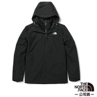 [The North Face The Face] Men's Stitching Waterproof Breathable Warm Hooded Three-In-One Jacket.jack