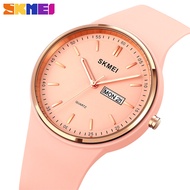 SKMEI Top Luxury Brand Original Watch Ladies Sports Rubber Quartz Watch Fashion Ladies Watch Waterproof Shockproof Women's Clock