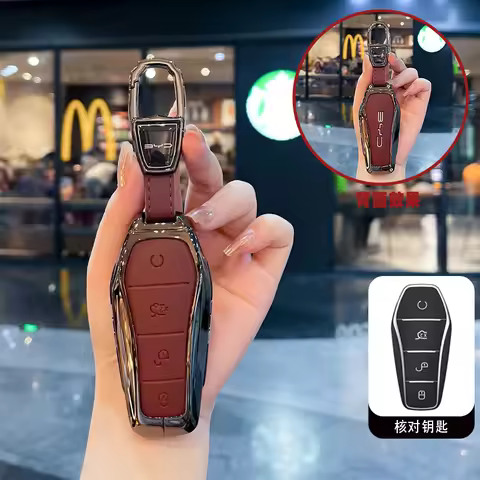 Car Zinc Key Case Holder Cover For BYD Atto 3 Han EV Dolphin Durable Second Song Pro Tang Dm QIn PLU
