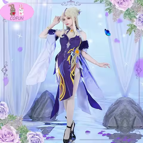Genshin Impact Keqing Ningguang Game Suit New Skin Outfit Dress Lolita Uniform Cosplay Costume Hallo