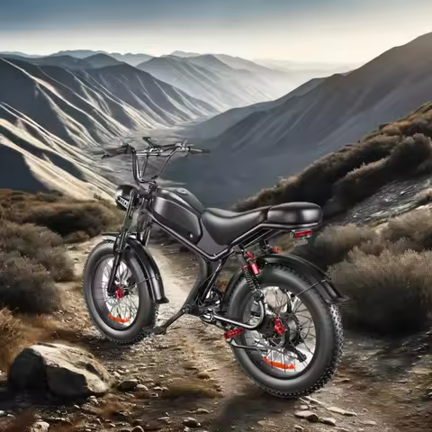 C93 Fat Tire Off-road Mountain Bike 1000W Electric Bicycle Retro Beach Snow Electric Bicycle Road Bi