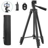 Phone Tripod, 42" Extendable Travel Lightweight Tripod Stand with Carrying Bag, Universal Tripod with Bluetooth Remote for phone