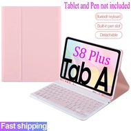 Galaxy Tab S8 plus Case Keyboard For Samsung Galaxy Tab S8 Plus 12.4 2022 SM-X800 SM-X806 Wireless Bluetooth Keyboard mouse Cover cases Casing