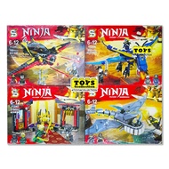 (4 in 1) Ninja Swords Knights Dragon Series SY1124 Building Blocks DIY Block Toys