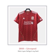 【Retro version】2010 - Liverpool home -  High quality Retro casual jersey S - 2XL EPL jersey