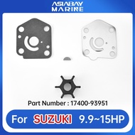Impeller Water Pump Repair Kit For DF9.9 DF15 DT9.9 DT15 Suzuki Outboard Engine 9.9 15 Hp Marine Boat Engine Part 17400-