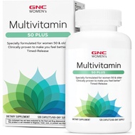 GNC Women’s 50 Plus Multivitamin Caplets, Clinically Proven to Feel Better, Vitamin D-3, Immune, Str