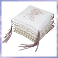 (JMTI) 6Pcs Baby Bed Protector Crib Bumper Pads Baby Bed Bumper in the Crib Bumper Safety Cotton Ble