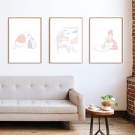 Mninimalist Frame Poster, Frame Art Self Love, Skincare, Cat A3, A4 Frame Ikea Fiskbo / Yllevard A4 