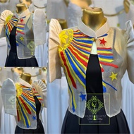Modern Bolero Filipiniana | Sinag bolero| Philippine Flag Bolero