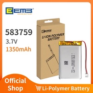 EEMB 552248/55253/562438/5674105/578499/582535/583759 3.7V rechargeable lithium polymer battery cust