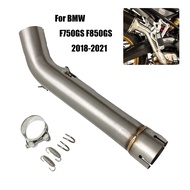 Motorcycle Exhaust Muffler Mid Link Pipe Escape Slip-on For BMW  F750GS F850GS F850 GS ADV Adventure