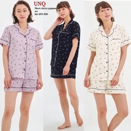Set Piyama GU by UNIQLO Satin Pajamas Motif Cherry