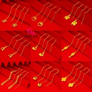 GA Jewellery Fashion  Earring Subang Telinga Emas Korea Bangkok 916 Anting Perempu Piercing Dangle Tassel Kahwin