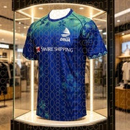 2026 Men's Fiji Drua Rugby T Shirt Adult Training  Short-Sleeved  Comfortable and Quick Drying Dryin