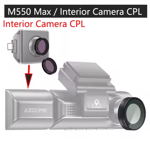 for AZDOME M550 Max CPL Filter for AZDOME M550 Max HD Lens Dust Protection Anti Glare