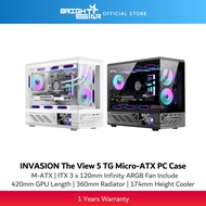 INVASION The View 5 TG Micro-ATX ARGB Chassis