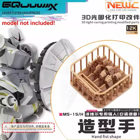NewC 3D Printed Fist Spray Special Effect Parts Fit 1/144 HG MS-15H Xavier's Gyan Hakuji-Packs Scale