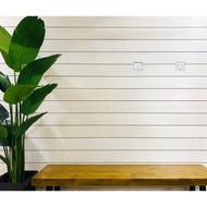 Kayu Shiplap wall bukan mdf / diy shiplap wall / shiplap wall panel