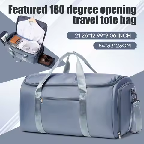 Foldable Travel Bag for Men, Convertible Carry on Duffel Bag, Hanging Garment Suit Bag Business Trav