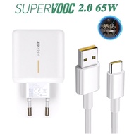 🔥2021🔥OPPO REALME SUPERVOOC SUPERDART TYPE-C USB 65W FAST-CHARGE EU SPEC WITH DATA CABLE FOR R17 PRO RENO 4 PRO 7