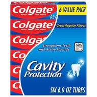 Colgate Cavity Protection Toothpaste with Fluoride, Minty Great Regular Flavor, Anti Cavity Toothpas