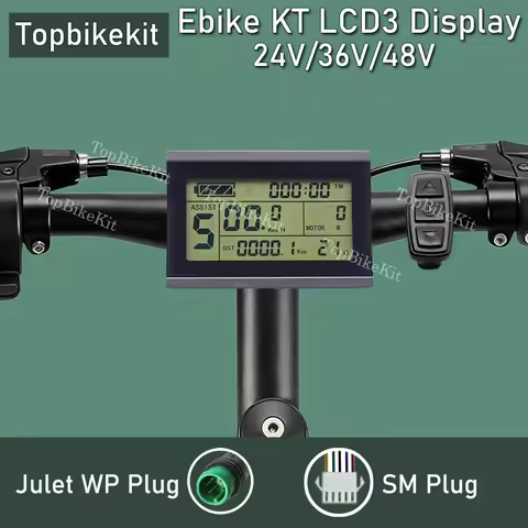 Ebike Display KT LCD3 Display KT LED890 LED900S LCD4/5/8/9/10H/11 Display 24V/36V/48V for ebike With