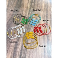 4-leaf clover cap bracelet mixed with cham - lovely multicolored bracelet