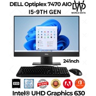 DELL OPTIPLEX AIO 7470 i5-9TH GEN -INTEL USD GRAPHICS 630-24'INCH DISPLAY RAM UP TO 32 SSD UP TO 1TB