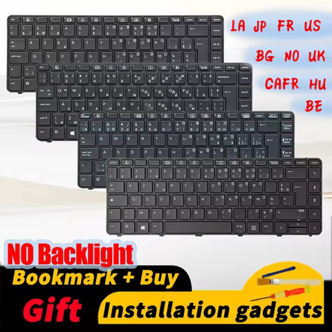 Suitable for HP 430 G3 430 G4 440 G3 440 G4 445 G3 NO backlit keyboard BE BG CAFR FR HU JP LA NO UK