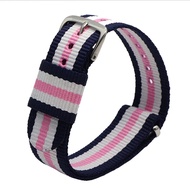 Sesuai Untuk DW Watchband tali nilon gesper perak gesper emas 18mm 20mm gelang mewah tali gelang ber