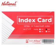 Index Card White 5x8 50's Ruled Both Sides - School & Office Supplies