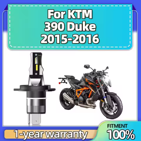 1PCS All In One Design H4 Motorcycle Headlight Bulbs Super Bright 12v LED Headlamp 6000K Cold White 