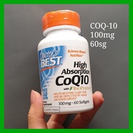 Doctor Best CoQ10 100mg Contents 60 Bioperine Co Q10 CoQ 10 100 mg