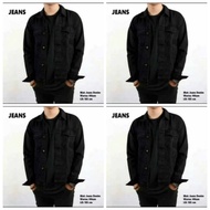 MEN'S JEANS JACKET BLACK JEANS JACKET JEANS JACKET DENIM JEANS JACKET COUPLE JEANS JACKET BLACKSnow