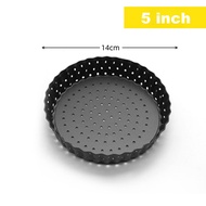 5/8/9inch High Carbon Steel+Non Stick Coating Pizza Pan with Removable Bottom High Temperature Resis