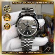 🔥SWISS TOP QUALITY🔥  DATEJUST 41MM DARK RHODIUM DIAL SMOOTH BEZEL ON JUBILEE BRACELET 126300 MEN WAT