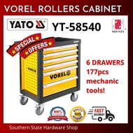 Vorel 6 Drawers Roller Cabinet With Tools Insert YT-58540