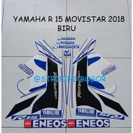Yamaha R15 Movistar 2018 Blue Motorcycle Sticker Striping